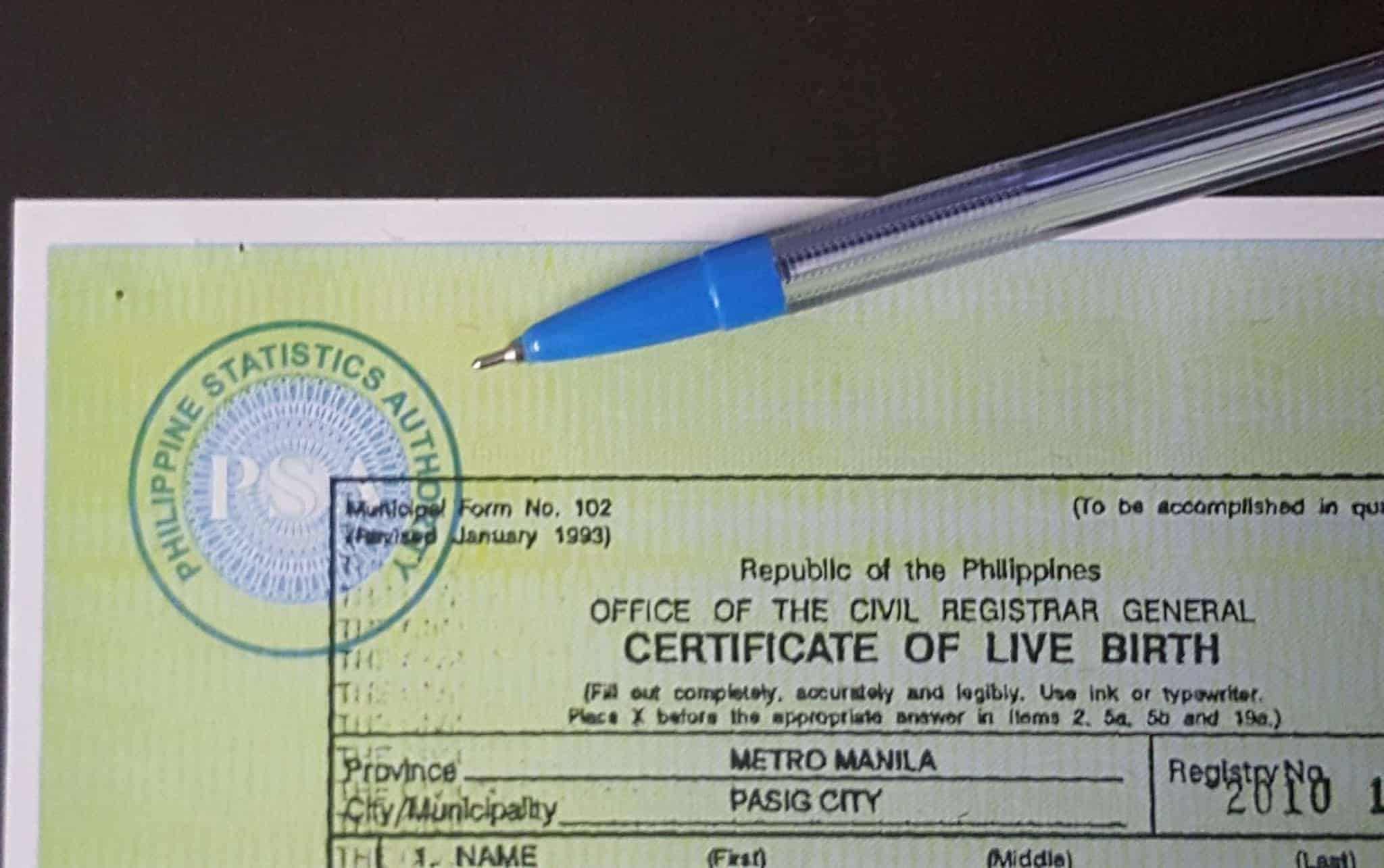 Fake Birth Certificate Maker Philippines Fact Check Old Fabricated