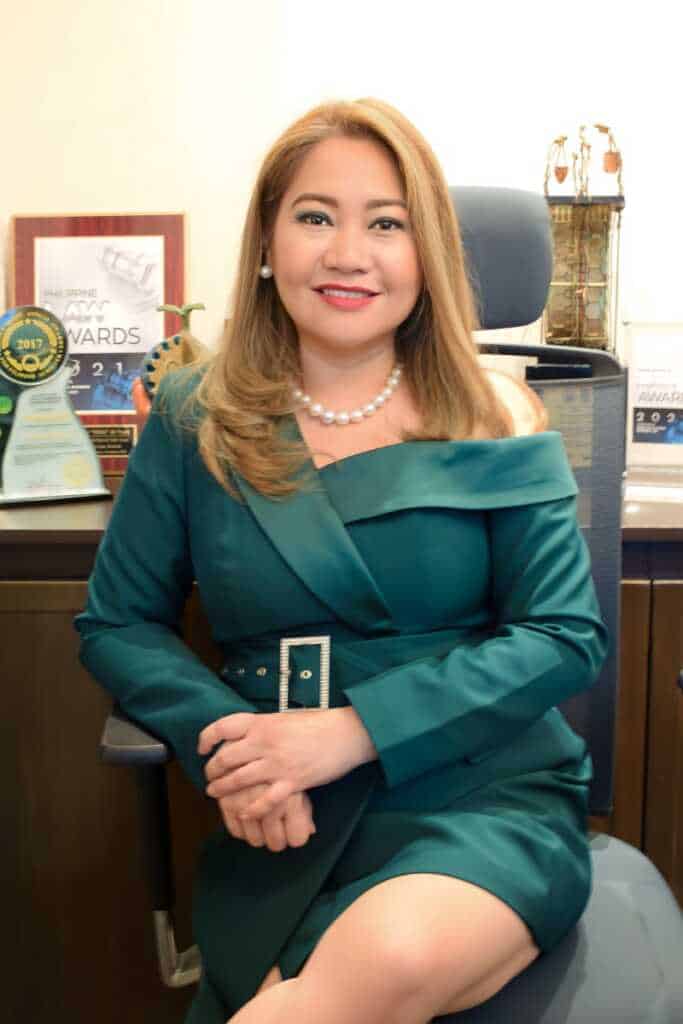 Atty. Norieva “Nikki” D. de Vega – Managing Partner, Philippine Intellectual Property, Civil, Competition and Political Lawyer