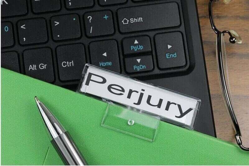 Perjury Image - Nicolas and De Vega Law Offices Article
